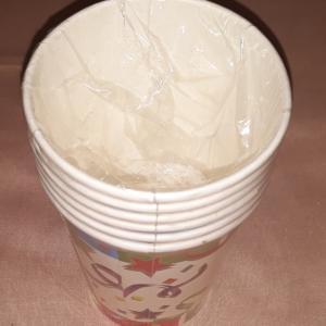 Boldog születésnapot feliratos papírpohár, 200 ml, 6 db