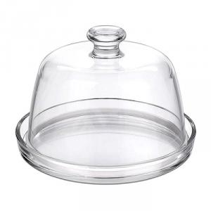 Borgonovo Palladio kis tortatál/sajttál búrával, 22cm, 186044