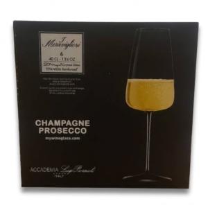 Bormioli I Meravigliosi Champagne Prosecco 40cl pezsgős pohár 6db, kristály