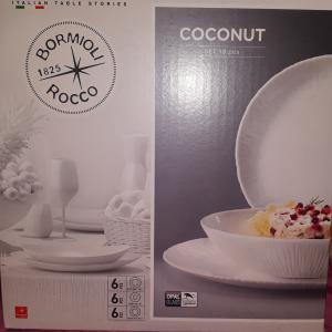 Bormioli Rocco Coconut 18 részes üveg étkészlet, 202052