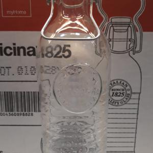 Bormioli Rocco OFFICINA 1825 átlátszó csatos üveg, 1,2 liter, 119840