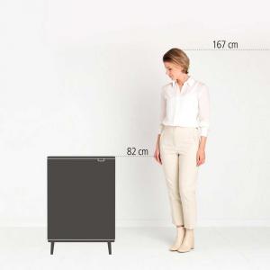 BRABANTIA BO TOUCH BIN HI patentos szemetes 60l , MINERAL CONCRETE GREY, 130281
