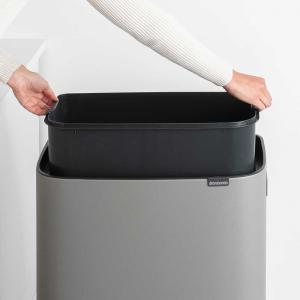 BRABANTIA BO TOUCH BIN HI patentos szemetes 60l , MINERAL CONCRETE GREY, 130281