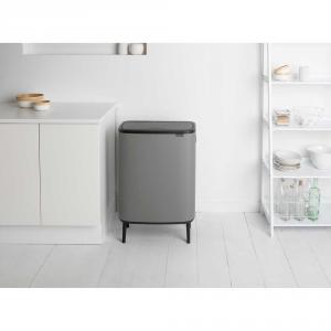BRABANTIA BO TOUCH BIN HI patentos szemetes 60l , MINERAL CONCRETE GREY, 130281
