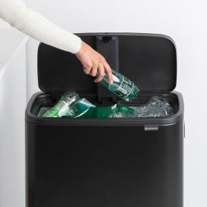 BRABANTIA BO TOUCH BIN HI patentos szemetes 60l, MATT Black, fekete, 130229