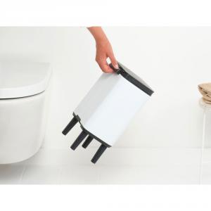 BRABANTIA BO WASTE BIN HI fém hulladék tartó, 4L WHITE, fehér, 227042