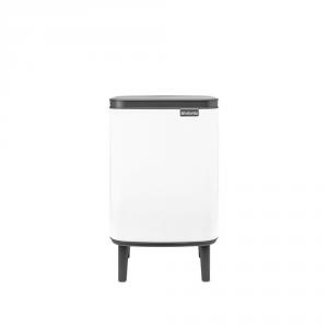 BRABANTIA BO WASTE BIN HI fém hulladék tartó .7L WHITE, fehér, 227165
