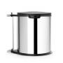 BRABANTIA BUILT IN BIN BRILL.STEEL ajtóra szerelhető szemetes, 15 liter, 418181,  180029
