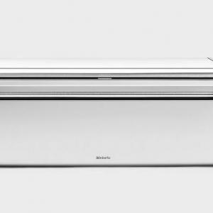 Brabantia Fém kenyérdoboz 2 kg szögletes (patentos) FALL FRONT, Matt steel, 236709