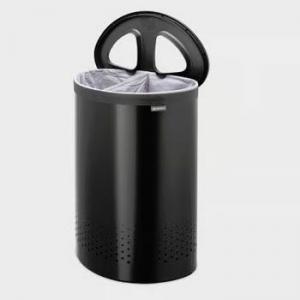 Brabantia Fém szennyesruhatartó 2részes 55l  MATT BLACK, fekete, 242366