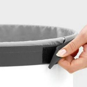 Brabantia Fém szennyesruhatartó 60l FEHÉR-PARAFA TETŐ, 104404