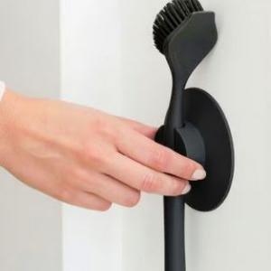 BRABANTIA mosogatókefe + tartó DARK GREY, sötét szürke, 117589