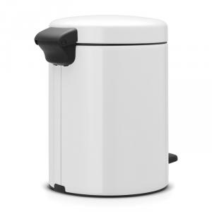 Brabantia Pedal Bin Newicon, 5 liter, White, pedálos szemetes, fehér, 112065