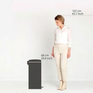 Brabantia PEDAL BIN NEWICON pedálos szemetes 30L METALLIC GOLD, 304484