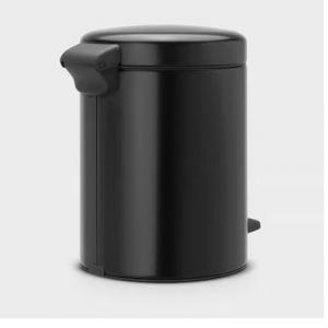 Brabantia PEDAL BIN NEWICON pedálos szemetes 5L MATT BLACK, 112928