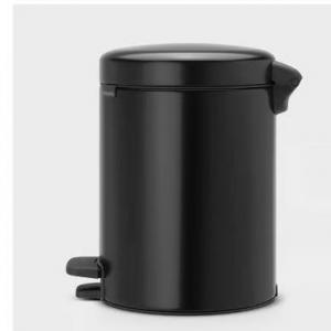 Brabantia PEDAL BIN NEWICON pedálos szemetes 5L MATT BLACK, 112928