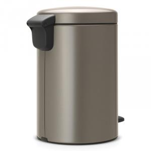 Brabantia Pedal Bin Newicon Platinum, 12 liter, pedálos szemetes, 113628