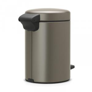 Brabantia Pedal Bin Newicon Platinum, pedálos szemetes, 3 liter, 113246