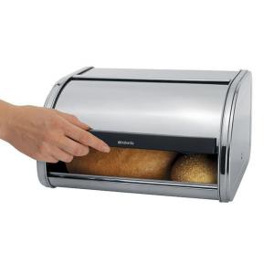 BRABANTIA ROLL TOP MATT STEEL, fém kenyérdoboz, 1 kg, 348907, 180018