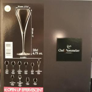 Chef Sommelier; Open Up Effervescent  pezsgős pohár 20 cl, 6 db