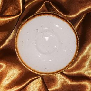 Churchill STONECAST BARLEY WHITE kerámia csészealj ( Espresso ) 11,8 cm 1 db, SWHSESS 1