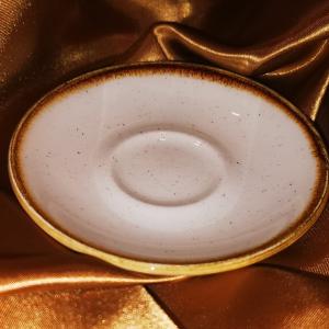 Churchill STONECAST BARLEY WHITE kerámia csészealj ( Espresso ) 11,8 cm 1 db, SWHSESS 1