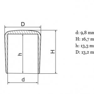 Csőkupak 10mm-es csövekre. Kiszerelés: 100 db