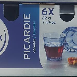 Duralex PICARDIE  MARINE pohár 22cl 6 db temperált, kék