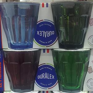 DURALEX PICARDIE színes poharak, 25 cl, 4 db, üveg, 201048