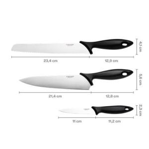 FISKARS  Késkészlet, kezdő, 3 darabos, Essential
