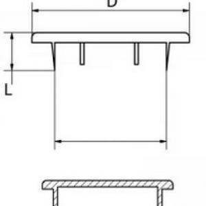 Furattakaró dugó (lapos forma) Ø 15 mm-es furatokhoz. Kiszerelés: 100db