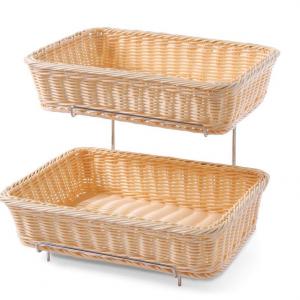 Hendi Polyrattan kenyérkosár szögl. 2db +kínáló állvány