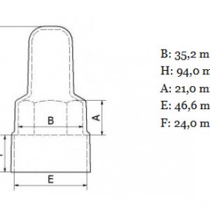 Hosszúkás B anyatakaró kupak hatlapú M24 menetes anyákra, Anyasapka, Fekete, szürke, fehér