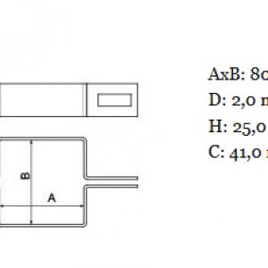 Kerítés köztes bilincs 80x80 mm oszlopokra. 25 db