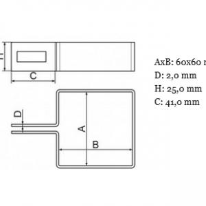Kerítés végbilincs 60x60 mm oszlopokra. fekete, zöld, grafit 25 db