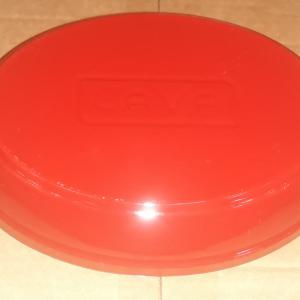 Lava piros öntöttvas sütőtál két füllel, ovál, 19X14 cm, 290061