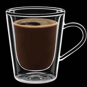 Luigi Bormioli Thermic Glass duplafalú kávés-teás bögre, 22 cl, 2 db