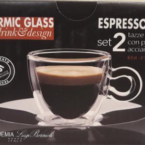 Luigi Bormioli Thermic Glass Espresso szett, 6,5 cl, 2 db, 198151
