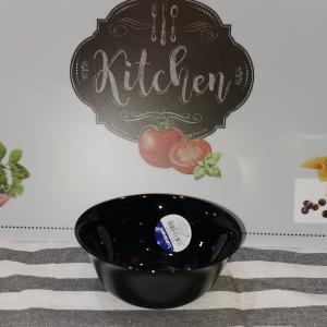 LUMINARC CARINE fekete üveg salátás tálka, 12 cm, 1 db, 501775