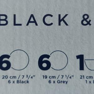 Luminarc DIWALI FEKETE-SZÜRKE étkészlet 19 db