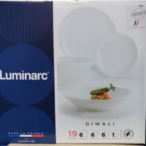 Luminarc Diwali White (fehér) 19 részes étkészlet