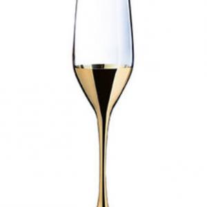 Luminarc Electric Gold Flute pezsgős pohár, 16 cl, 4 db