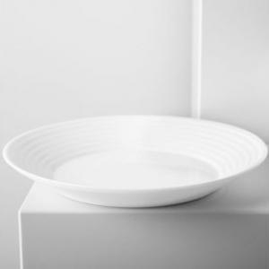 Luminarc Harena fehér mély tányér, 23 cm, üveg, 1 db