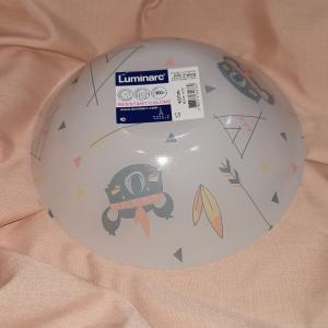 Luminarc Kotipi indián koalamacis reggeliző/müzlis tálka, (fehér üveg+minta), 50 cl, 16,5 cm