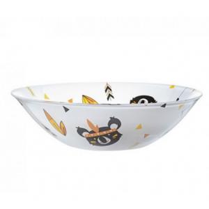 Luminarc Kotipi indián koalamacis reggeliző/müzlis tálka, (fehér üveg+minta), 50 cl, 16,5 cm