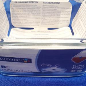 LUMINARC PURE BOX szögl.doboz, 76 cl,15X15X6,8 cm, 501044