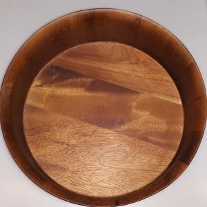 Parawood fa kínáló tál, kerek, 25X9 cm, 210035