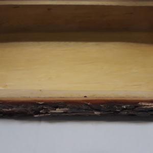 Parawood Fa kínáló tál nyéllel, szögletes, 21X45X4,5 cm, 210032
