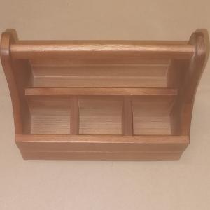 Parawood fa tároló, 4 fakkos, 14,5x28x23 cm