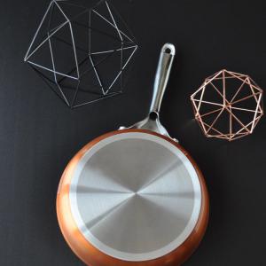Pintinox Materic indukciós-bevonatos wok+üvegfedő rm. nyéllel, 28 cm, 144786